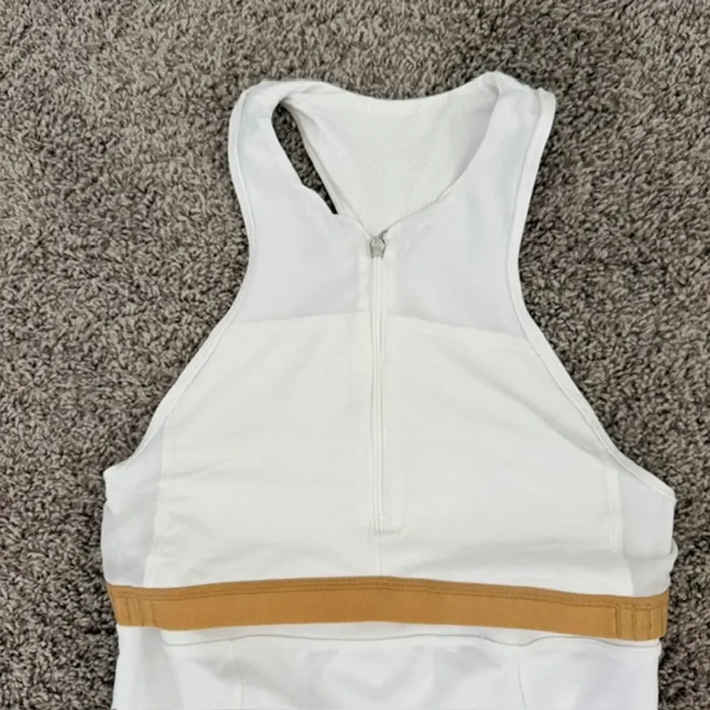 Lululemon Lot of 3 Cycling Zippy Run Tanks High Neck Zip Up Shelf Bra Women's 8